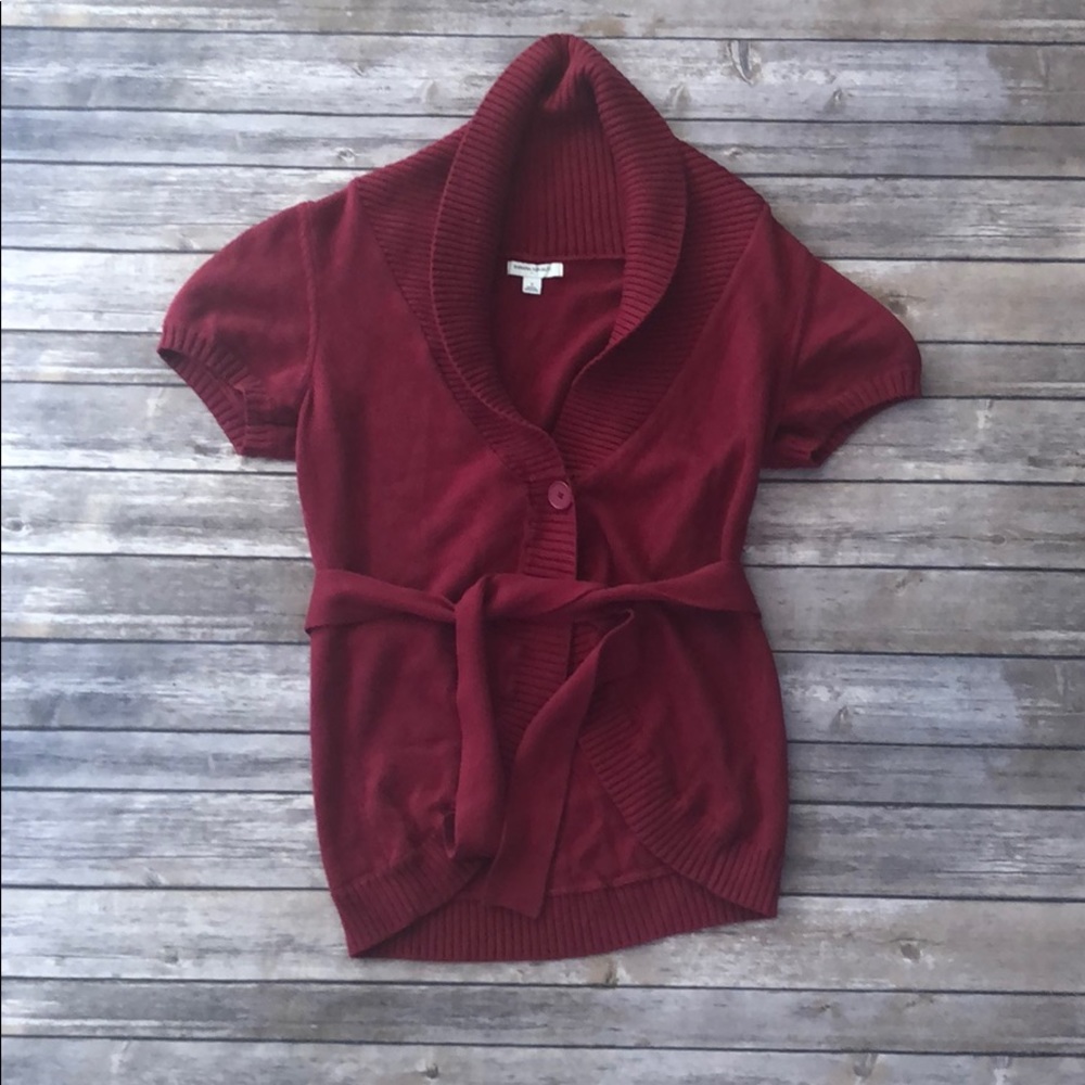 Banana Republic berry cardigan sweater - size S